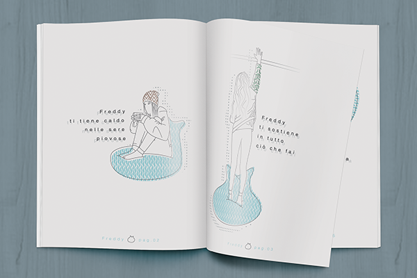 pavan arianna design sixteenth pouf lui è freddy storytelling illustrator outline texture