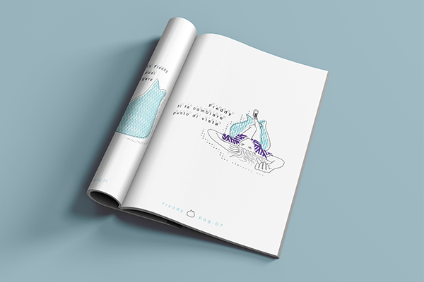 pavan arianna design sixteenth pouf lui è freddy storytelling illustrator outline texture